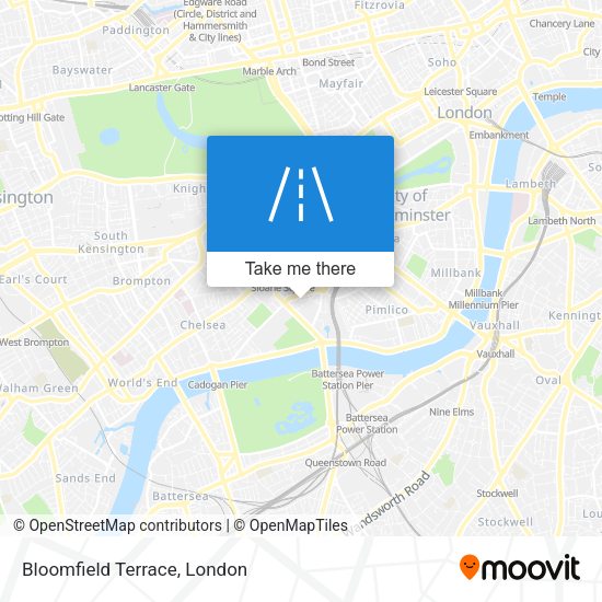 Bloomfield Terrace map