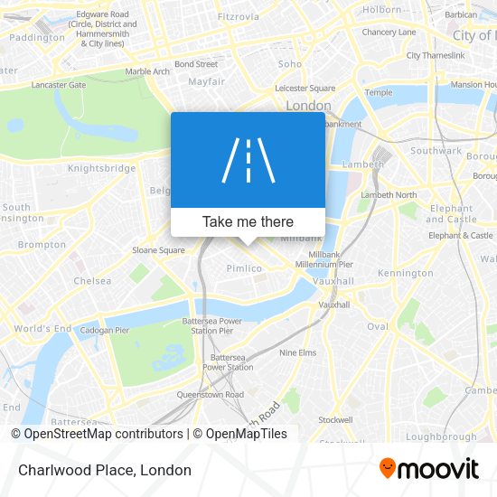 Charlwood Place map