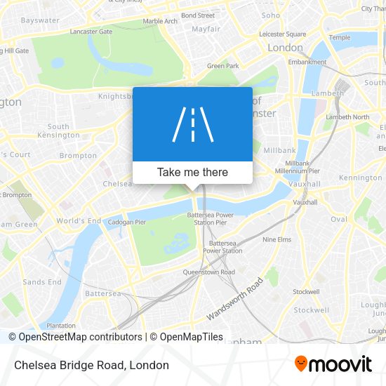 Chelsea Bridge Road map