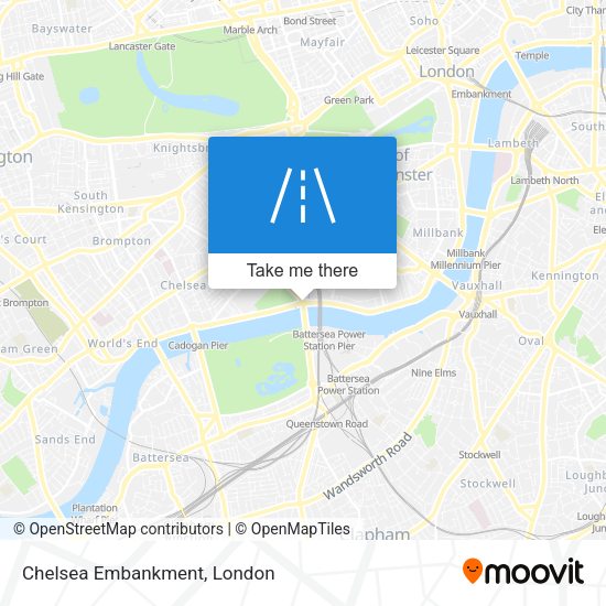 Chelsea Embankment map