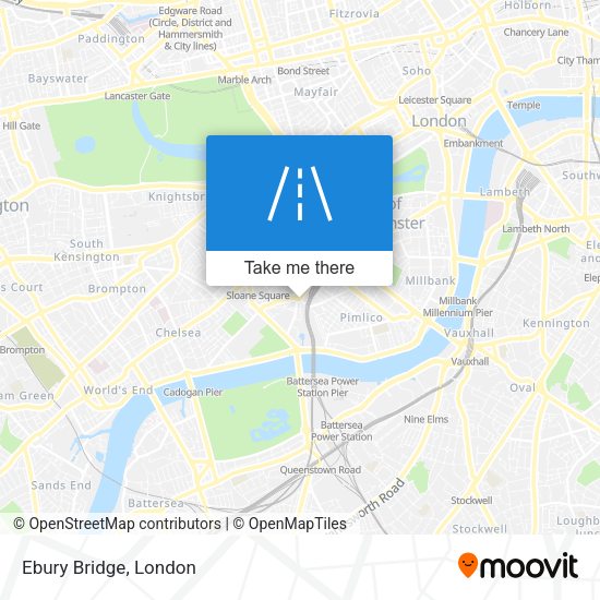 Ebury Bridge map
