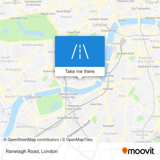 Ranelagh Road map