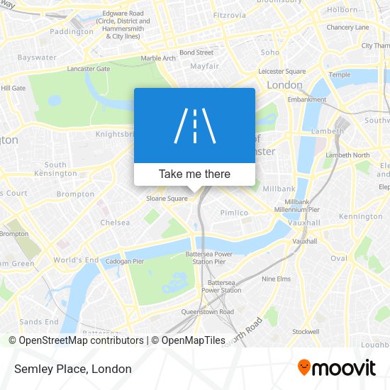 Semley Place map