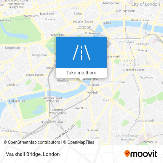 Vauxhall Bridge map