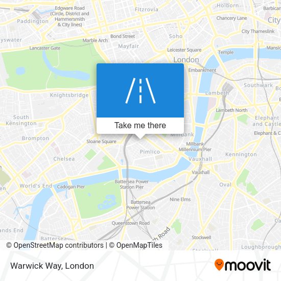 Warwick Way map