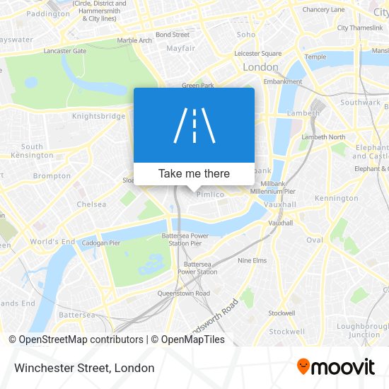 Winchester Street map
