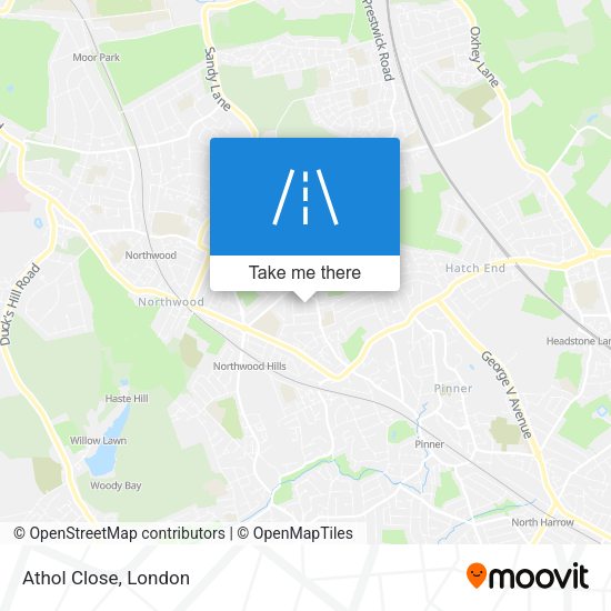 Athol Close map