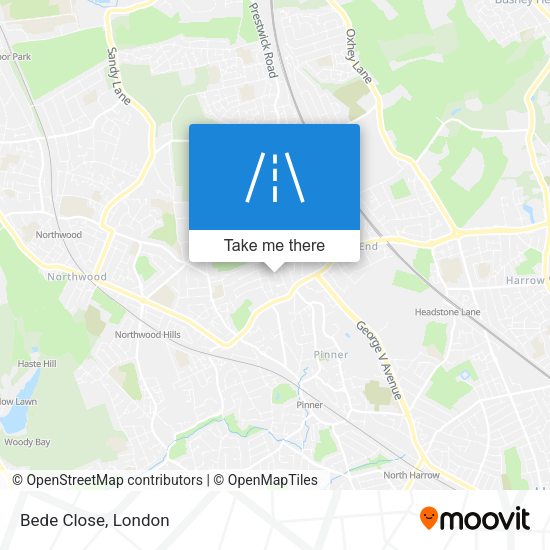 Bede Close map