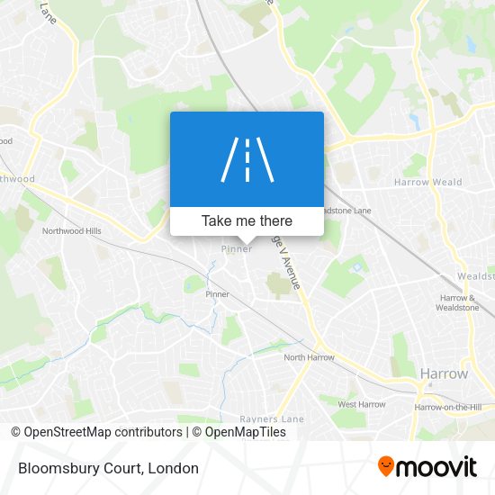 Bloomsbury Court map