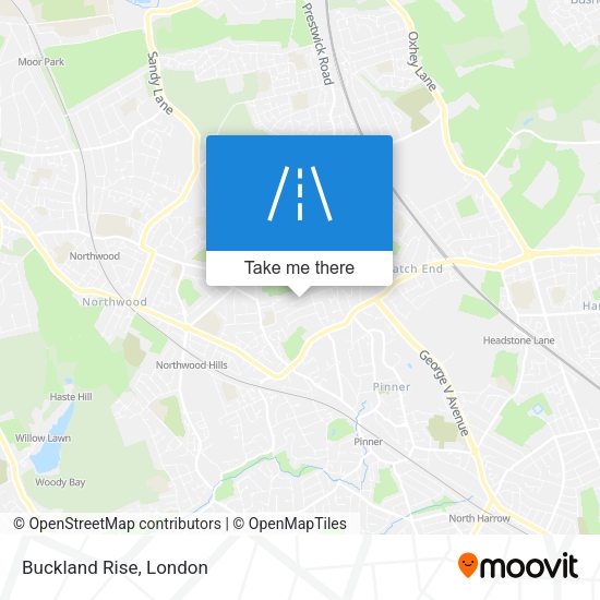 Buckland Rise map
