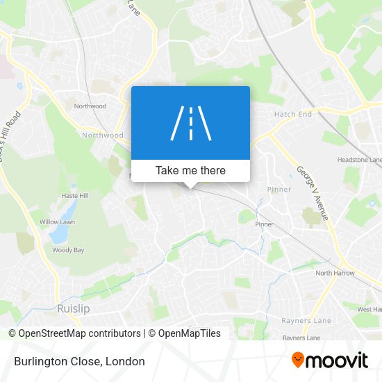 Burlington Close map