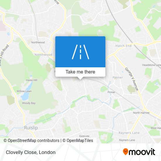 Clovelly Close map