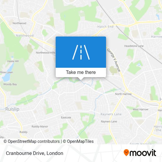 Cranbourne Drive map