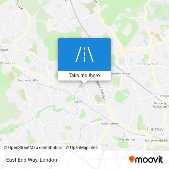 East End Way map