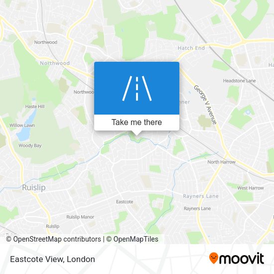 Eastcote View map