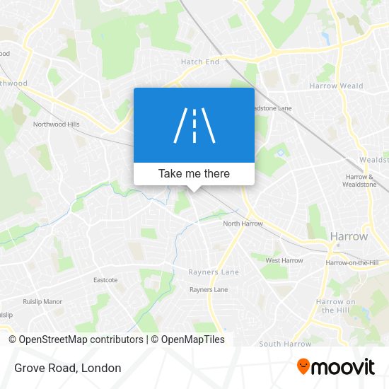 Grove Road map