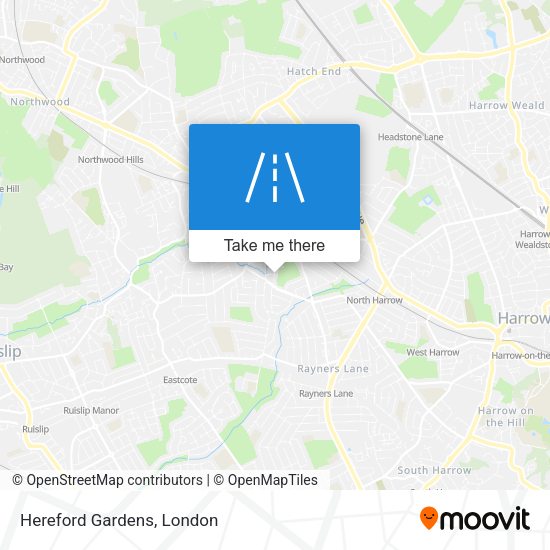 Hereford Gardens map