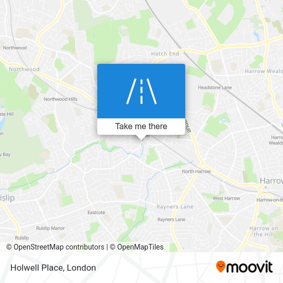 Holwell Place map