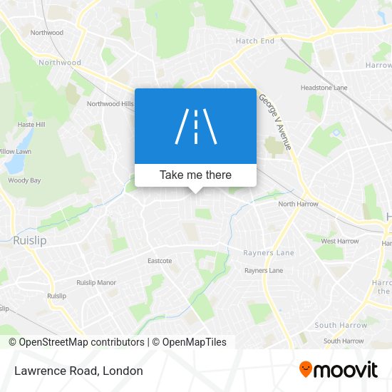 Lawrence Road map