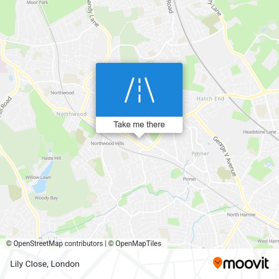 Lily Close map