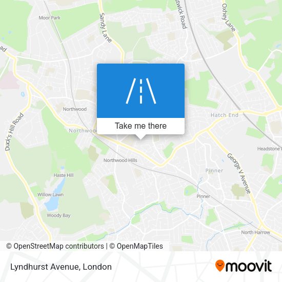 Lyndhurst Avenue map