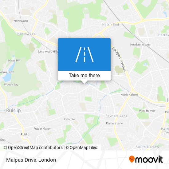 Malpas Drive map