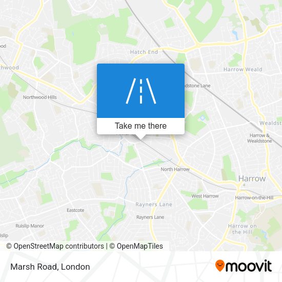 Marsh Road map