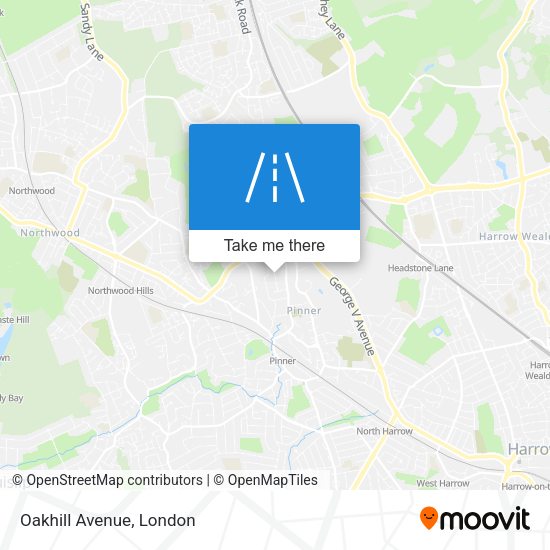 Oakhill Avenue map