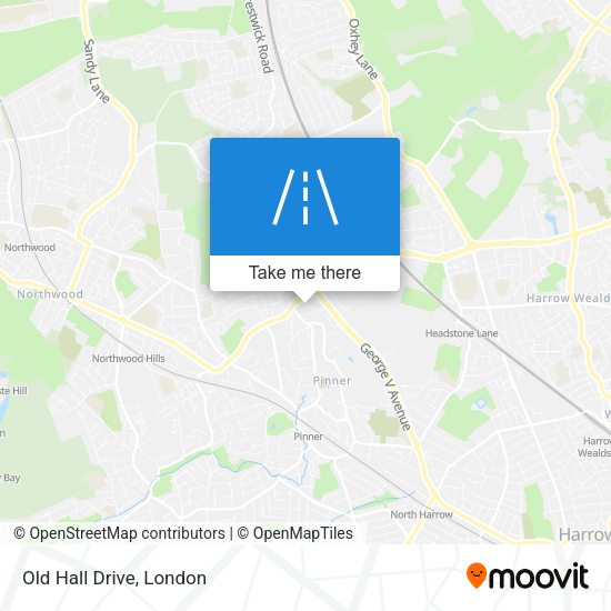 Old Hall Drive map