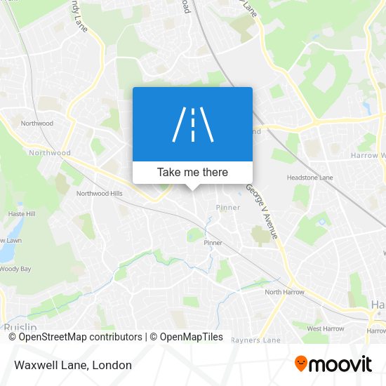 Waxwell Lane map