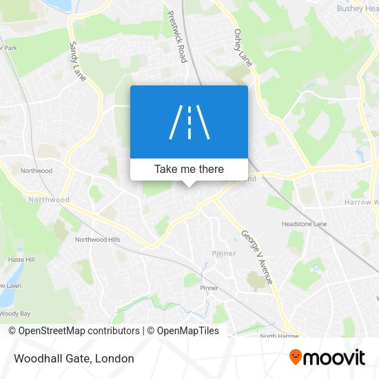 Woodhall Gate map