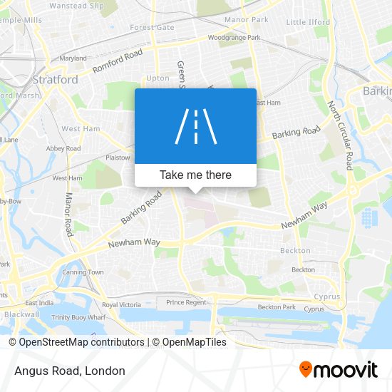 Angus Road map