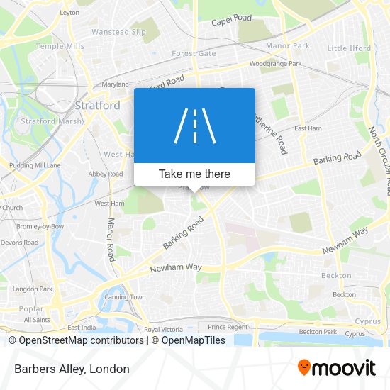 Barbers Alley map