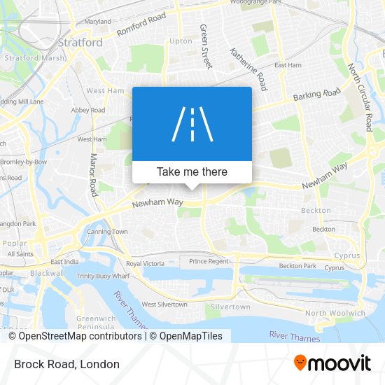Brock Road map