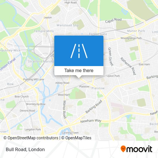 Bull Road map