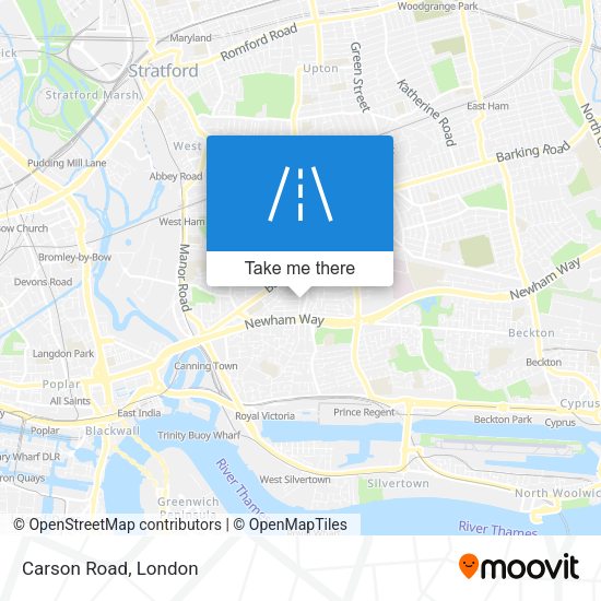 Carson Road map