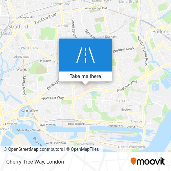Cherry Tree Way map