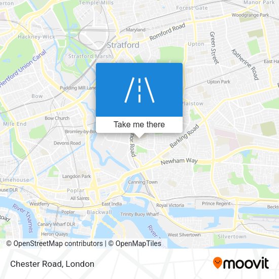 Chester Road map