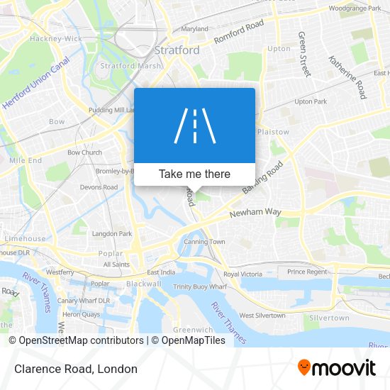 Clarence Road map