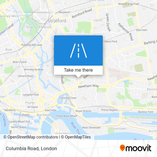 Columbia Road map