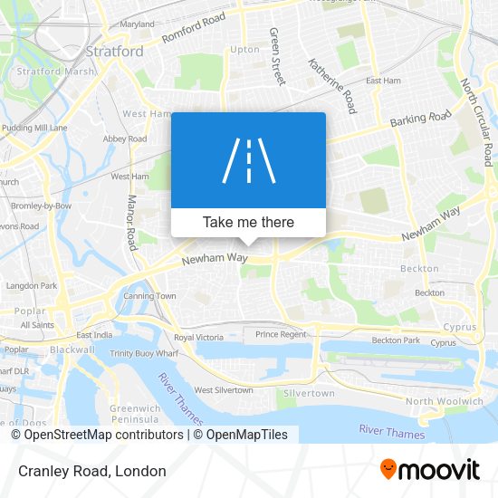 Cranley Road map