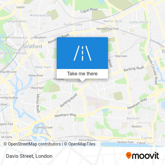 Davis Street map