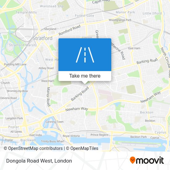 Dongola Road West map