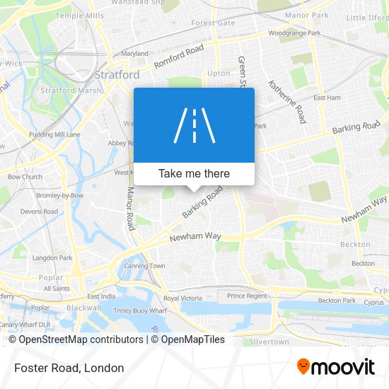 Foster Road map