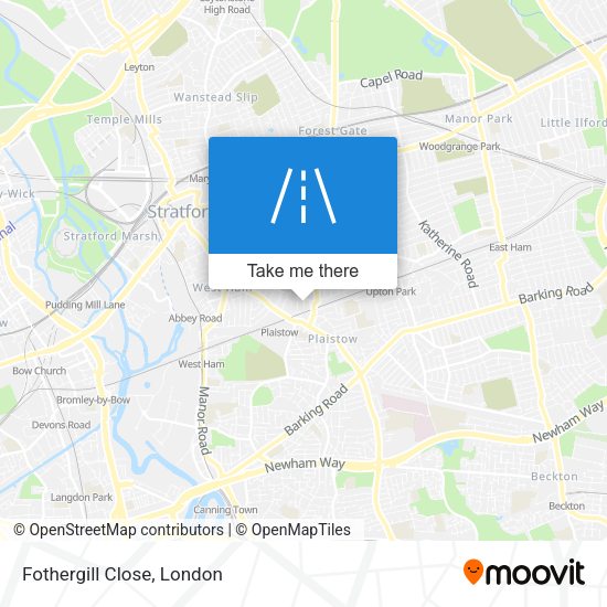 Fothergill Close map