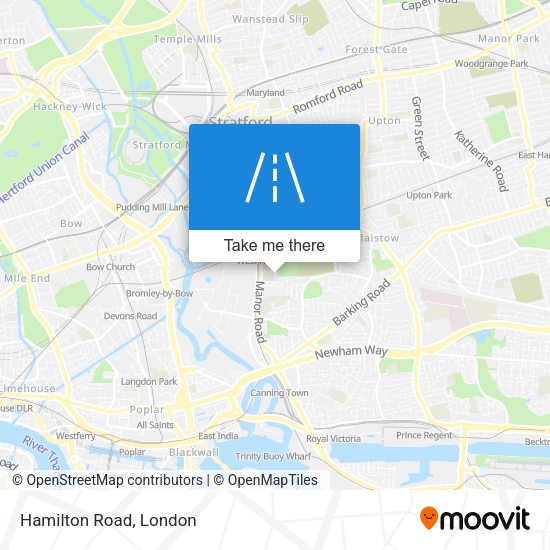 Hamilton Road map