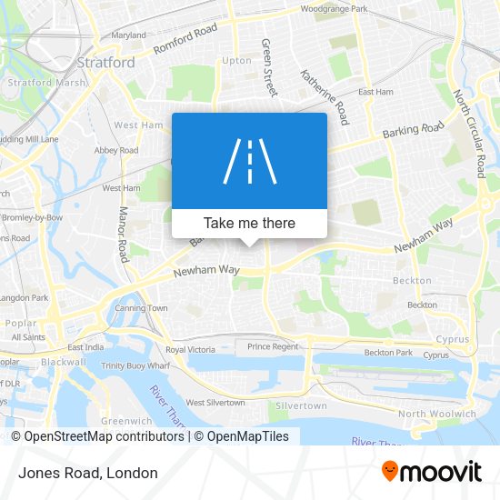 Jones Road map