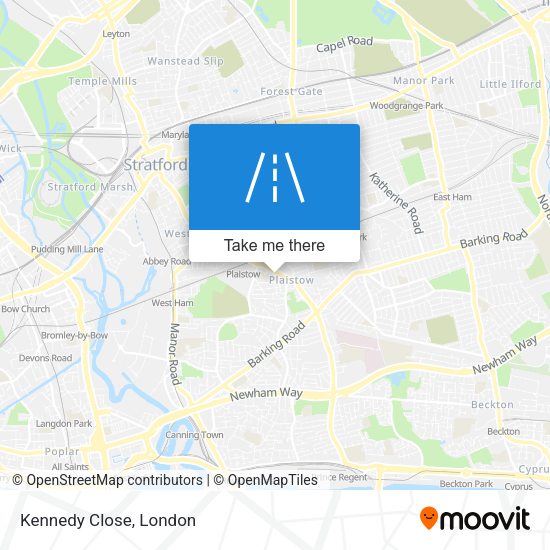 Kennedy Close map