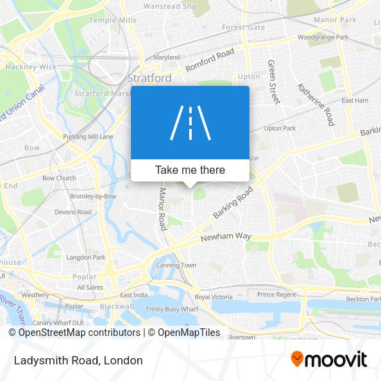 Ladysmith Road map