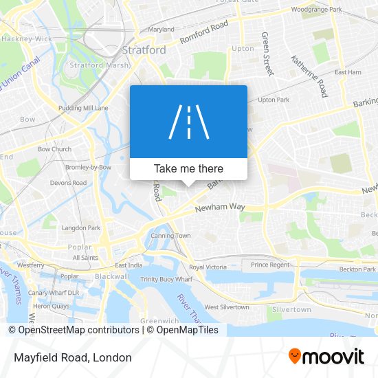 Mayfield Road map